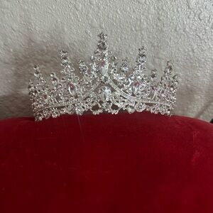 Silver Crystal Bridal Tiara Crown